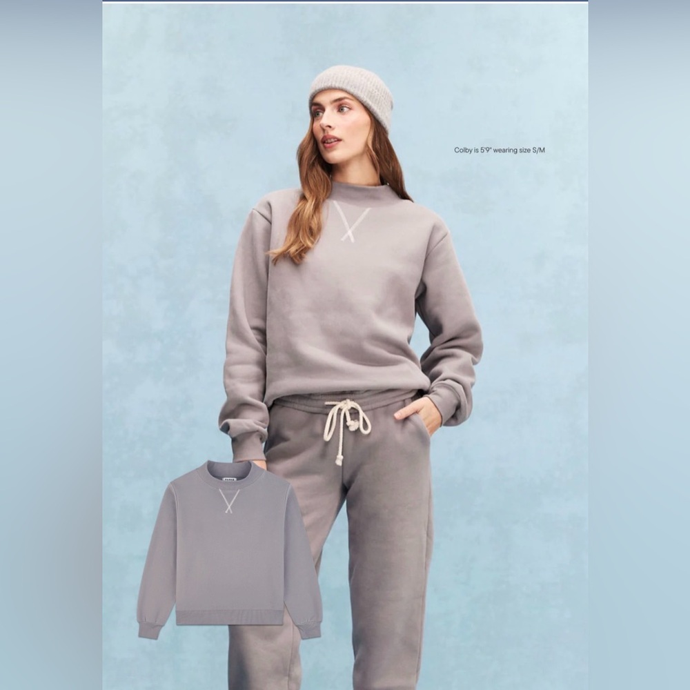 Parke Mockneck Sweatshirt NWT